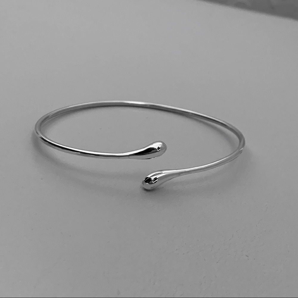Newsterling Silver Adjustable Bangle Bracelet - image 4